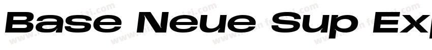 Base Neue Sup Exp Black字体转换